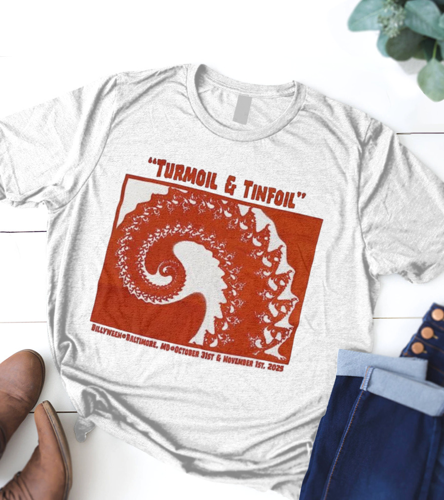 Turmoil And Tinfoil Intricate Spiral Pattern Billyween Baltimore T-Shirt