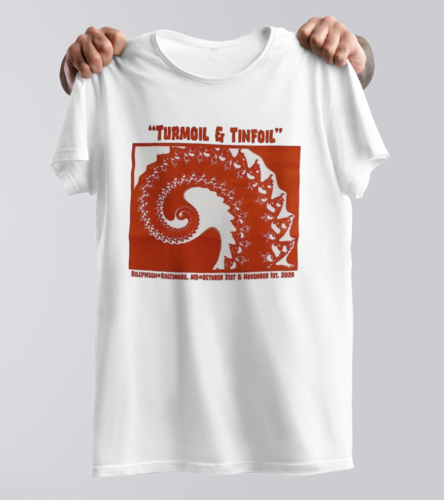Turmoil And Tinfoil Intricate Spiral Pattern Billyween Baltimore T-Shirt