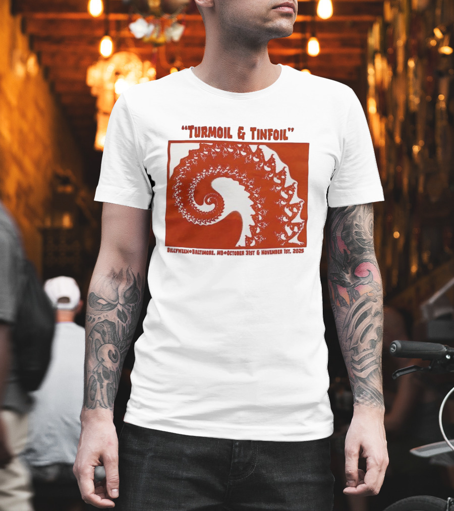 Turmoil And Tinfoil Intricate Spiral Pattern Billyween Baltimore T-Shirt