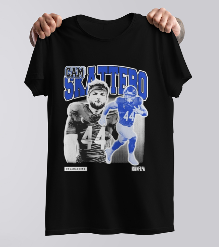 CAM Skattebo NFLPA Dreamathon Football Player 44 T-Shirt