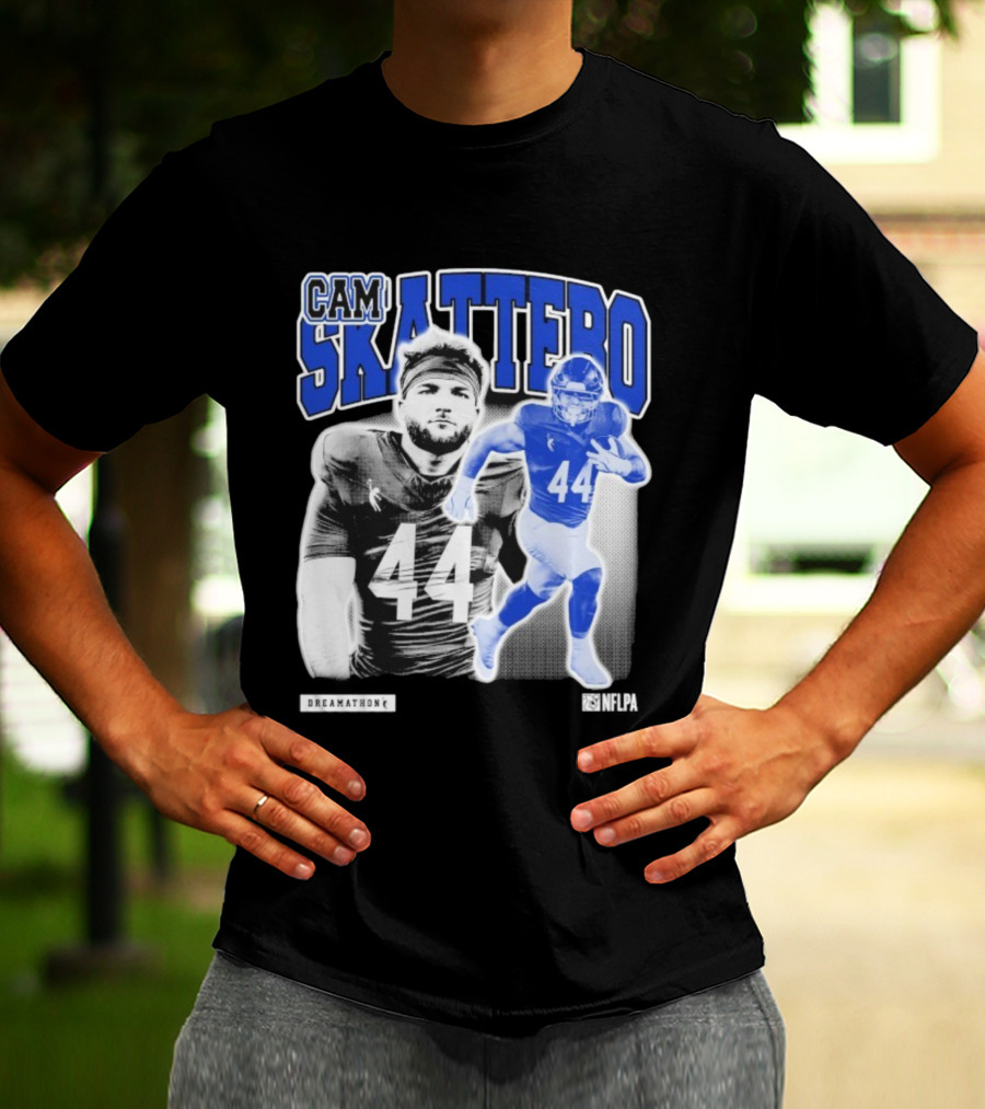 CAM Skattebo NFLPA Dreamathon Football Player 44 T-Shirt