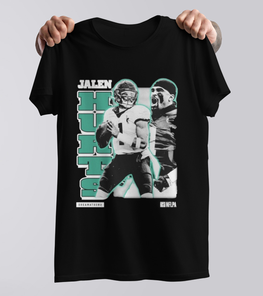 Jalen Hurts Dreamathon Philadelphia Eagles NFLPA Philly Football T-Shirt