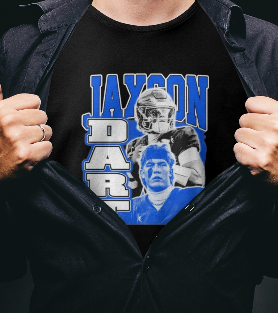 Jaxson Dart Dreamathon NFLPA Football Player Performance T-Shirt