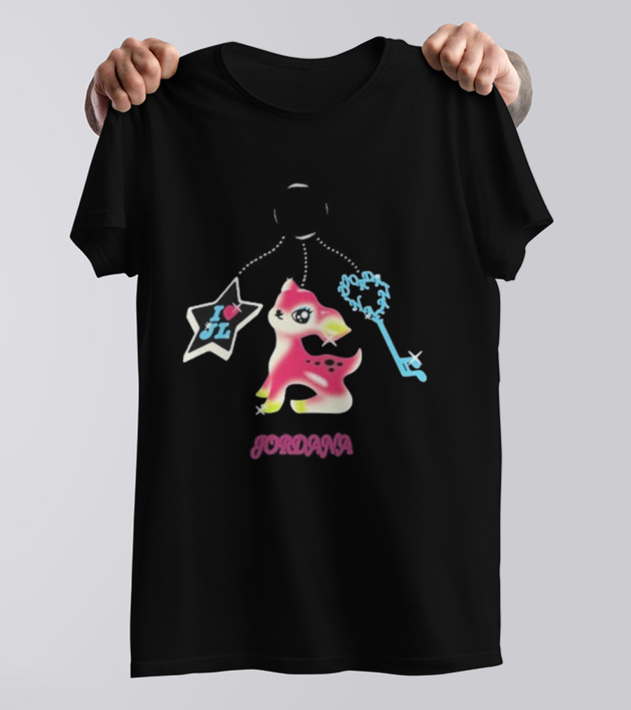 I Love JL Jordana Keychain Fawn Star Charm T-Shirt