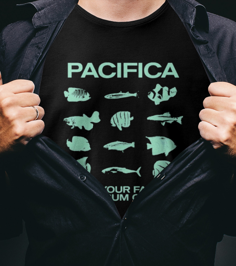 Pacifica "In Your Face" New Album Out Now Fish Collection T-Shirt