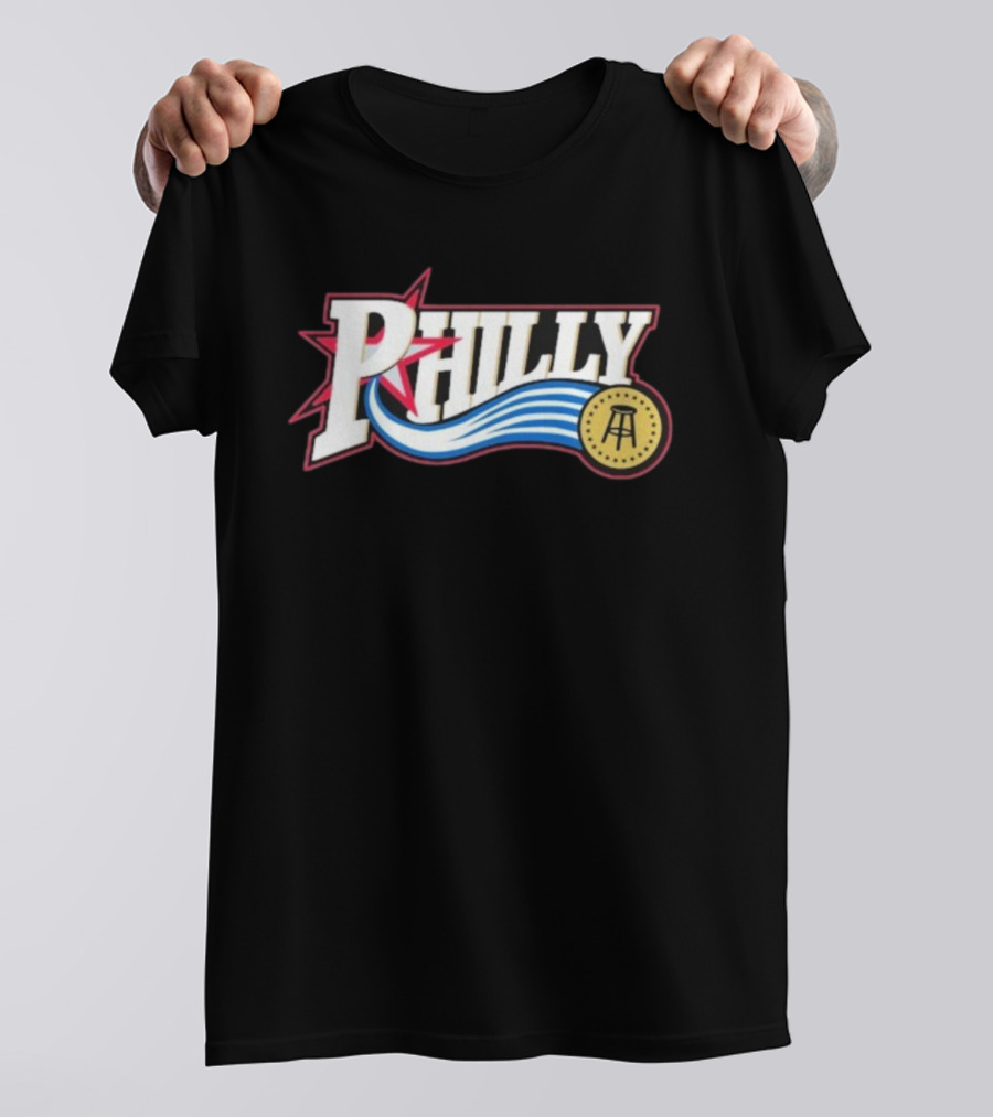 Philly Star With Stool And Wave Elements T-Shirt