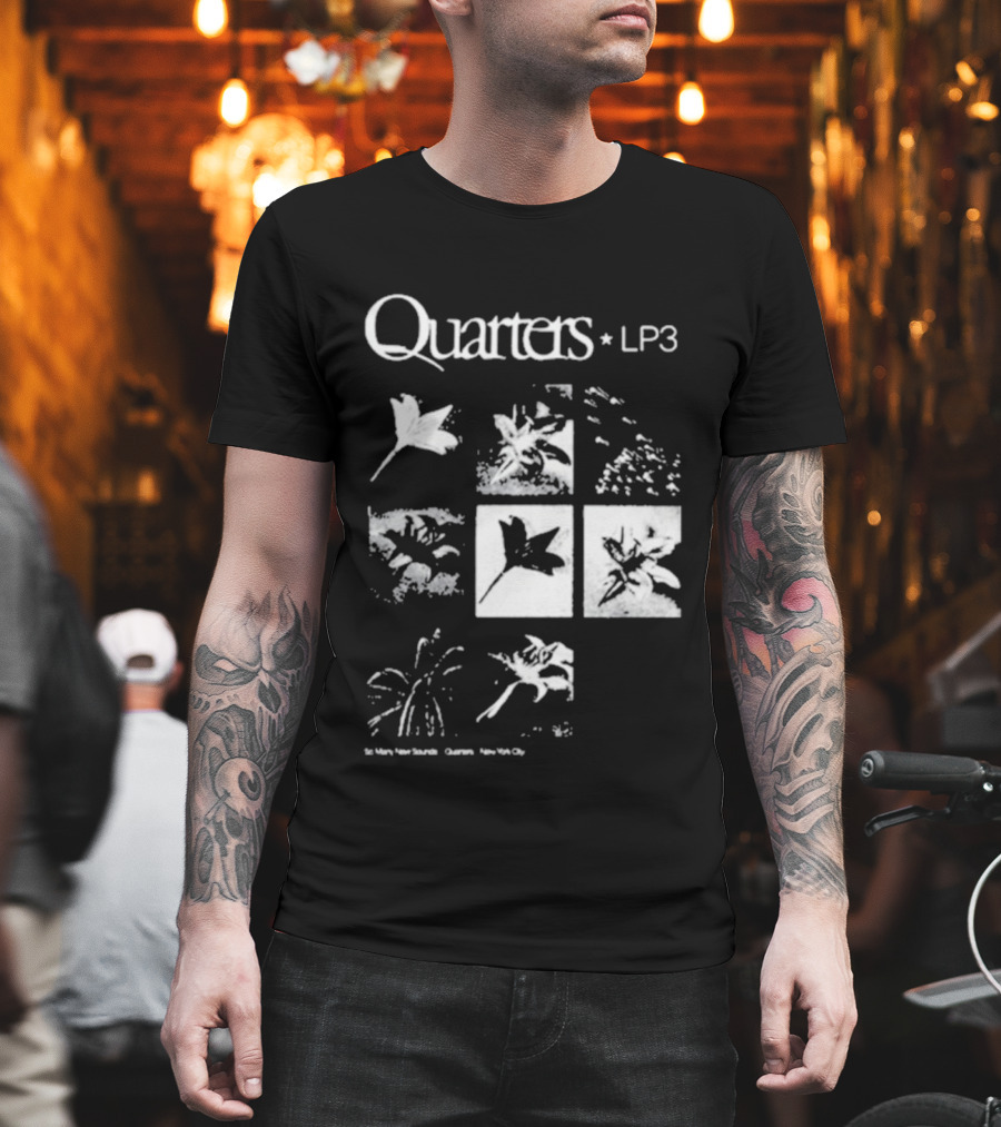 Quarters LP3 Flower Botanical Frames By The Departed Proceeds By Annie Hamilton T-Shirt