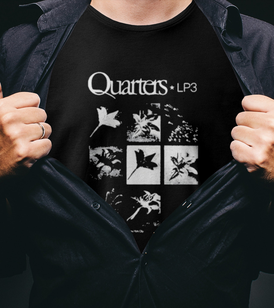 Quarters LP3 Flower Botanical Frames By The Departed Proceeds By Annie Hamilton T-Shirt