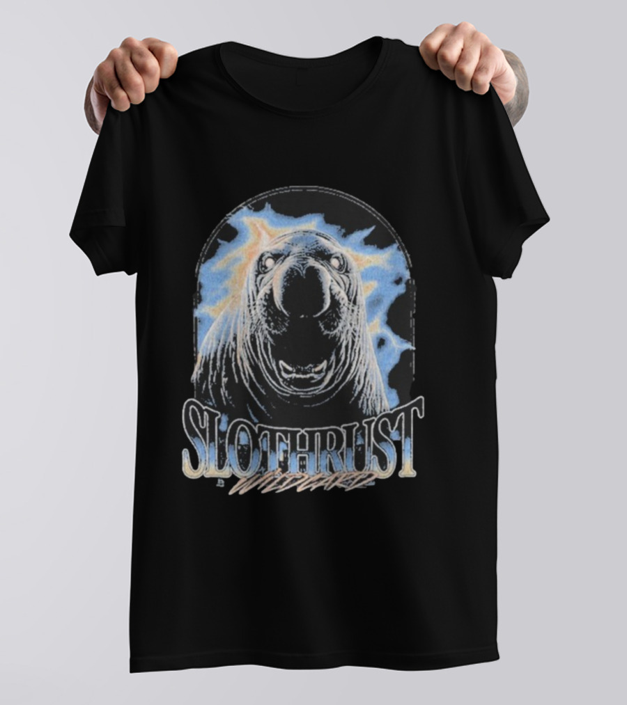 Slothrust Wildcard Walrus Thunderbolt Art T-Shirt