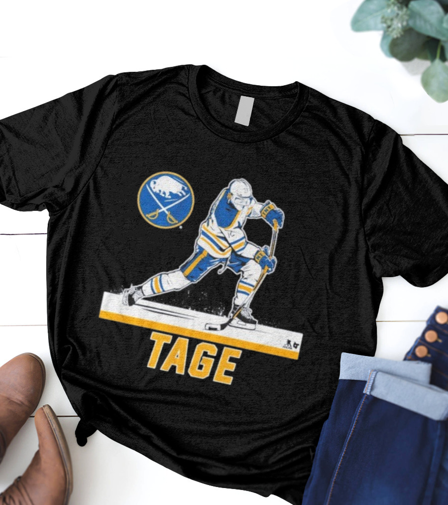 Tage Thompson Buffalo Sabres Hockey Action Art T-Shirt