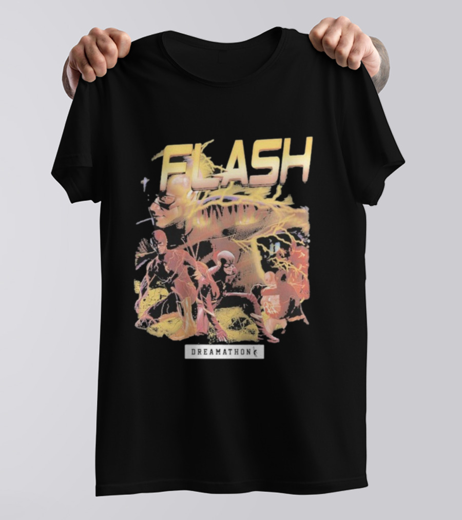 Flash Dreamathon Comic Heroes Lightning Collaboration T-Shirt