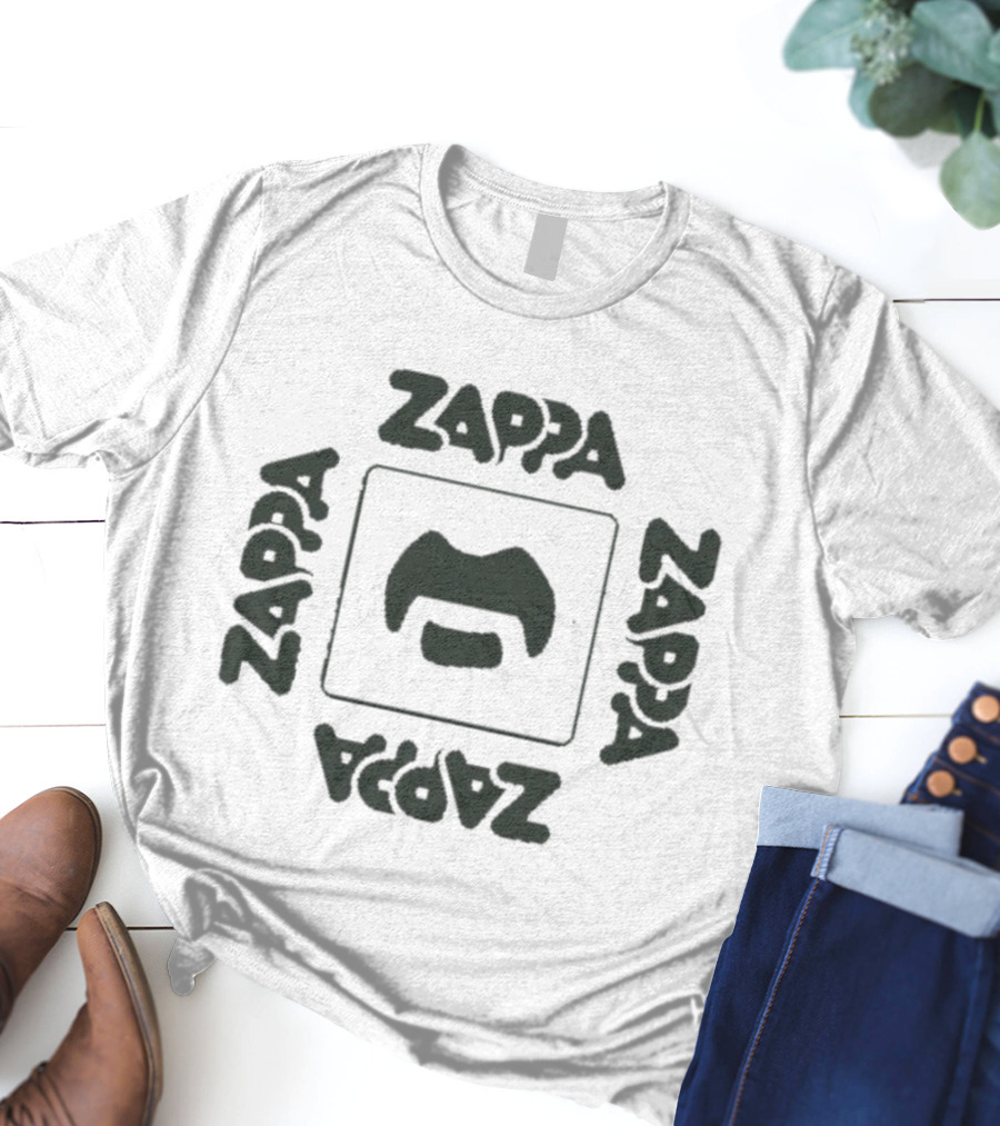 Zappa Zappa Iconic Facial Hair Motif T-Shirt