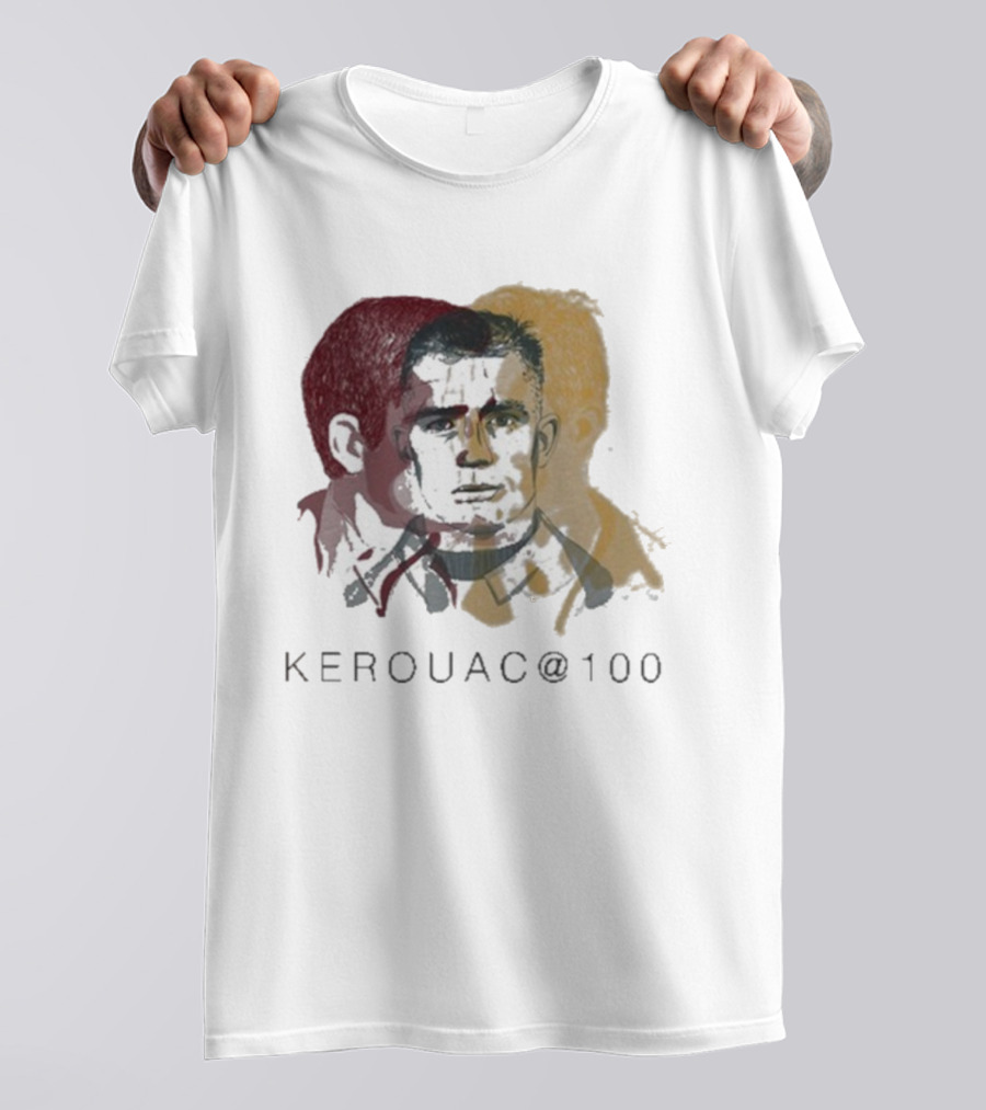 Kerouac @100 Profiles Literary Icon Centennial Tribute T-Shirt