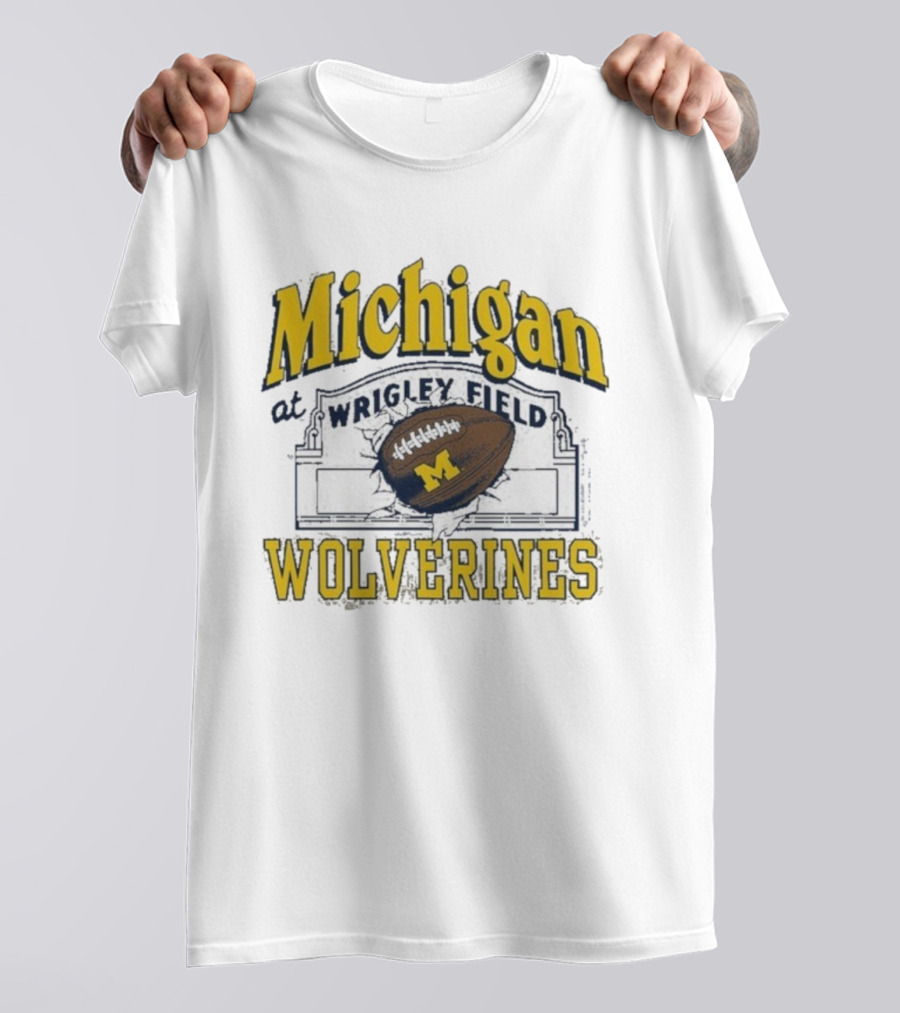 Michigan Wolverines At Wrigley Field Football Event T-Shirt