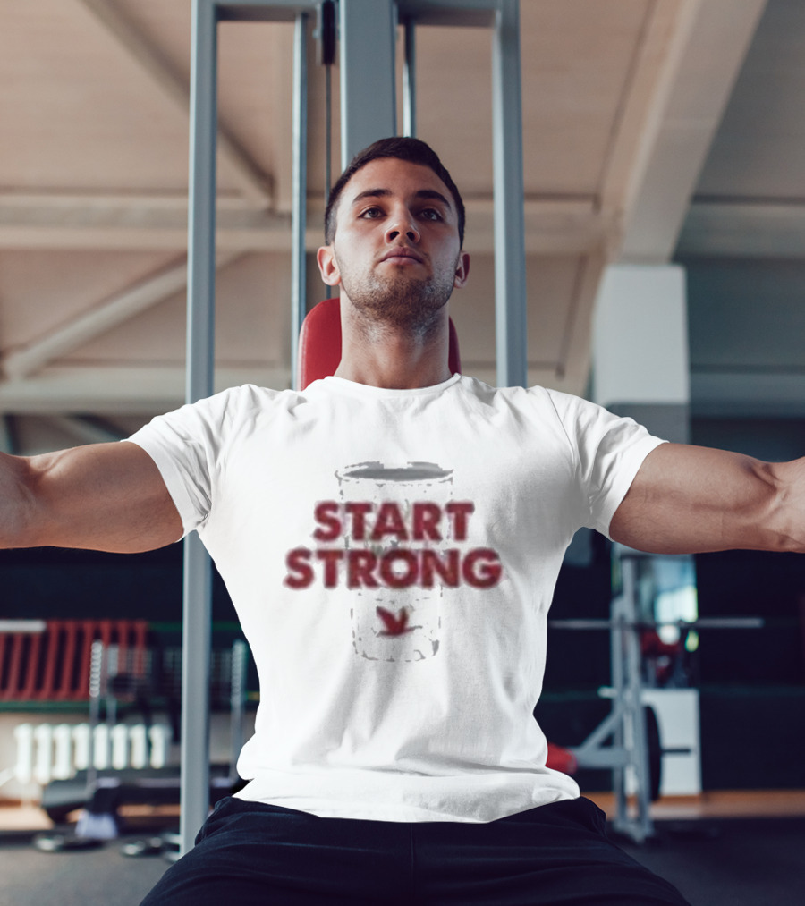 Start Strong Wawa Coffee Cup T-Shirt