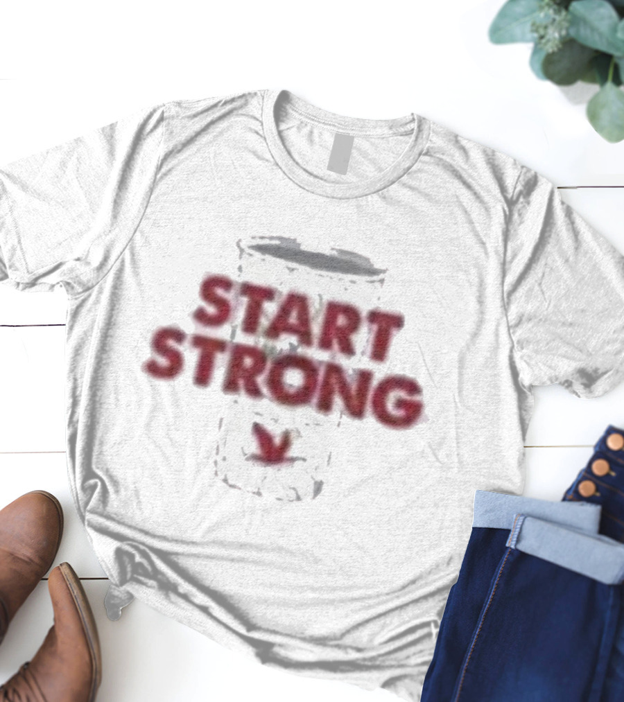 Start Strong Wawa Coffee Cup T-Shirt