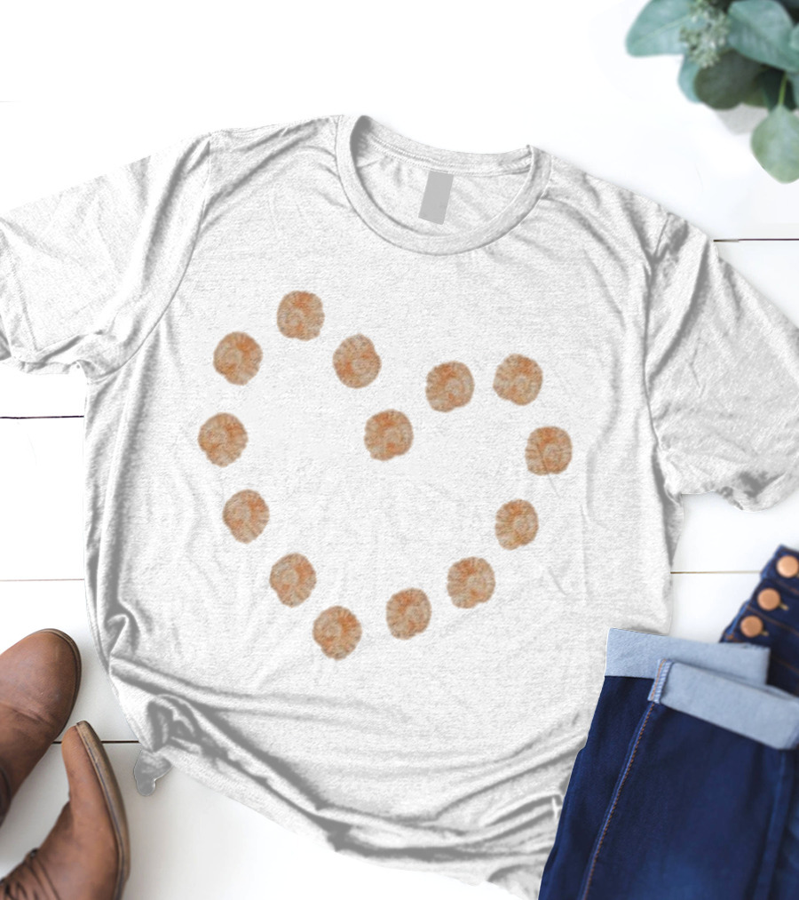 Sebastian Croft Queer Was Always Here Fossils Heart Pattern T-Shirt