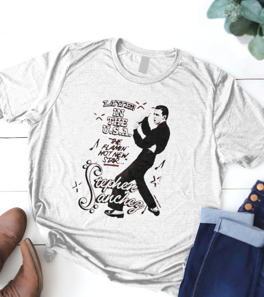 Stephen Sanchez Live In The USA Flamin’ Hot Star Retro Style T-Shirt