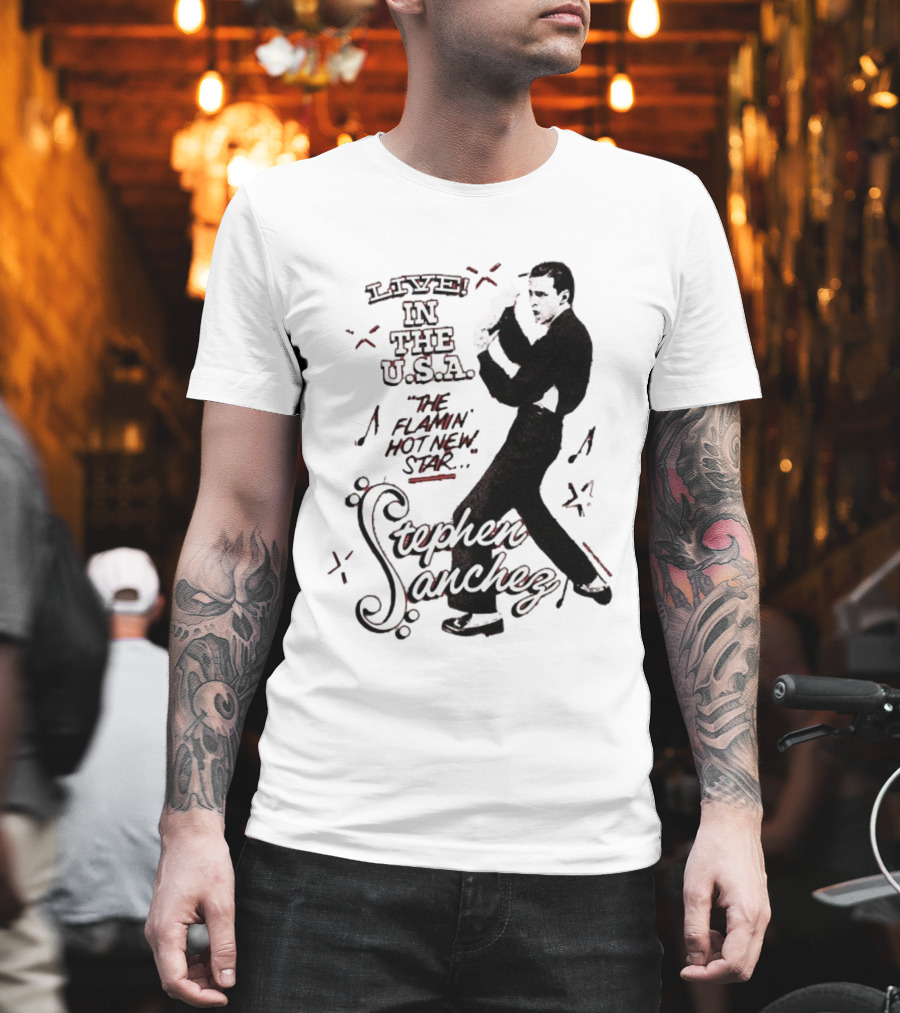 Stephen Sanchez Live In The USA Flamin’ Hot Star Retro Style T-Shirt