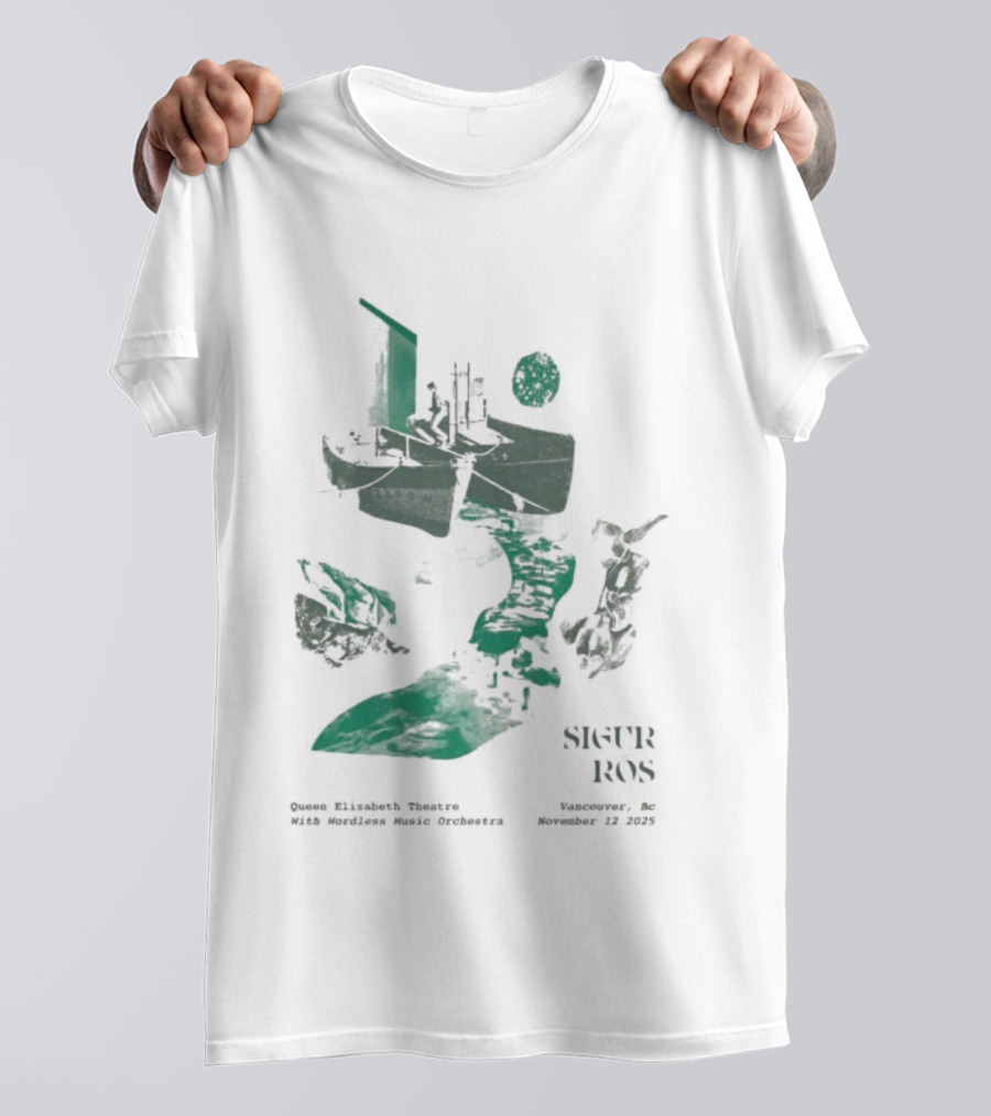 Sigur Ros 11 12 2025 Vancouver BC Queen Elizabeth Theatre Event T-Shirt