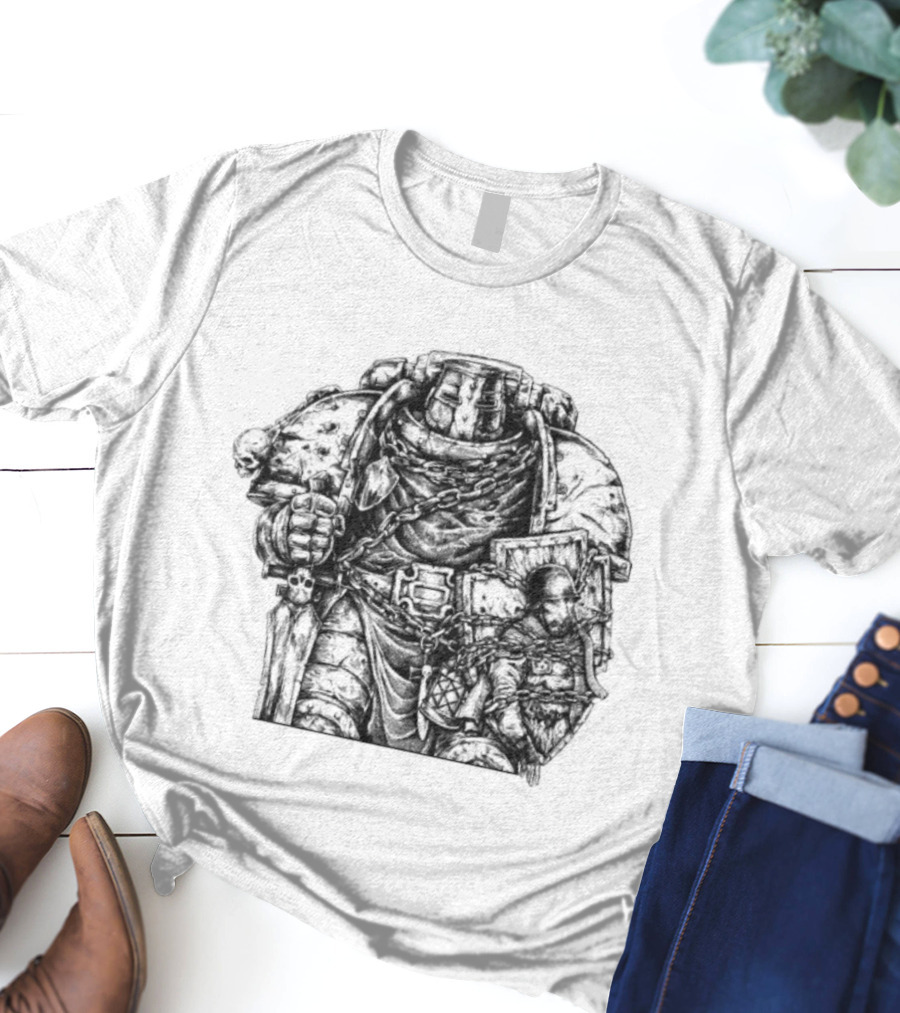 Trench Paladin Warrior Armor Knight Imagery T-Shirt