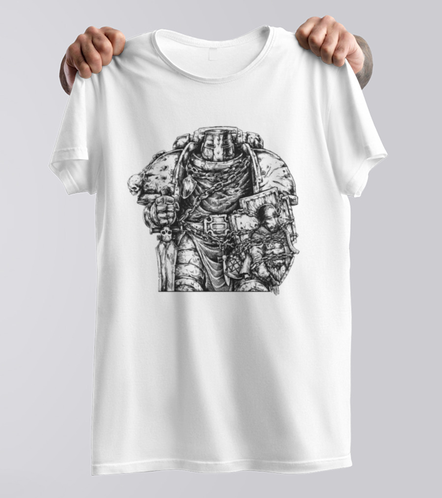 Trench Paladin Warrior Armor Knight Imagery T-Shirt