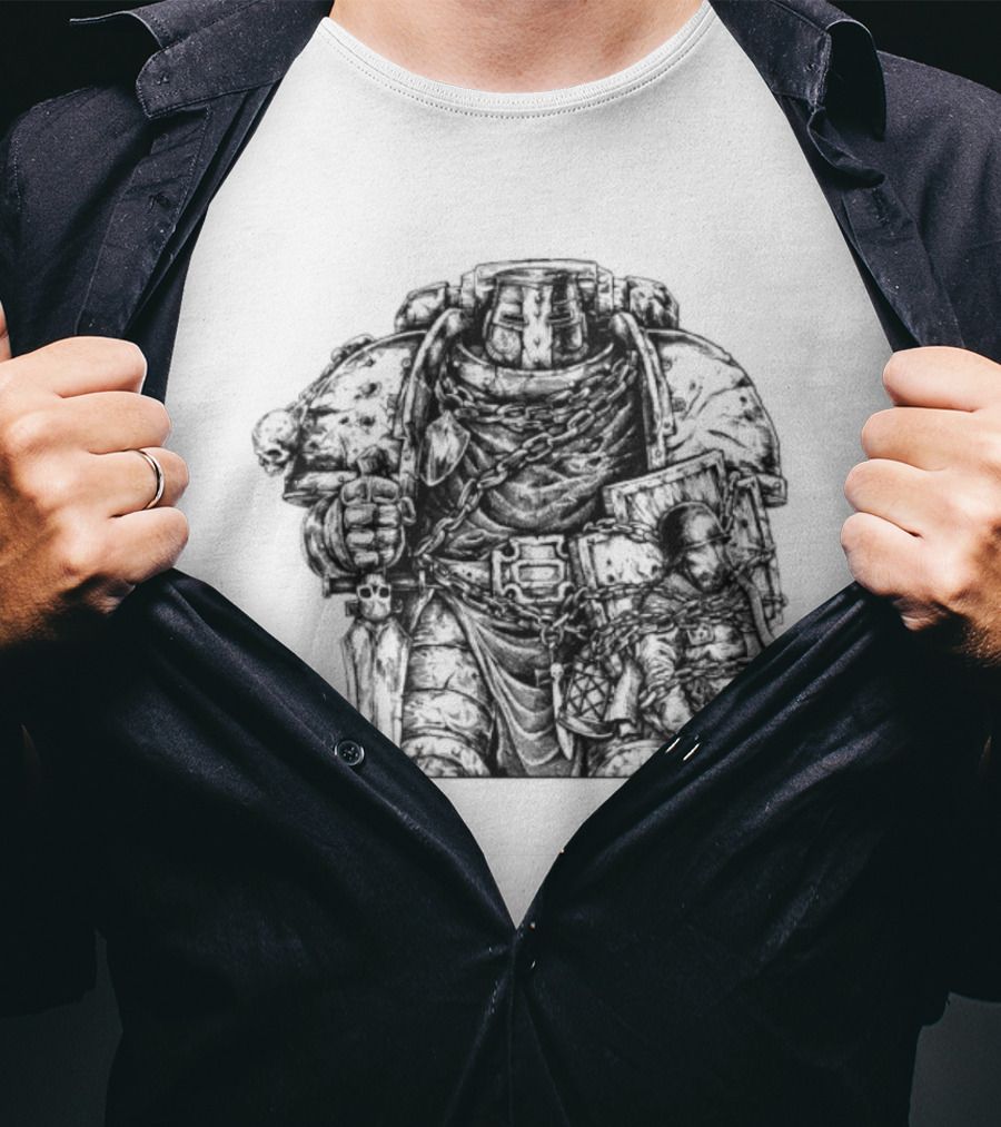 Trench Paladin Warrior Armor Knight Imagery T-Shirt