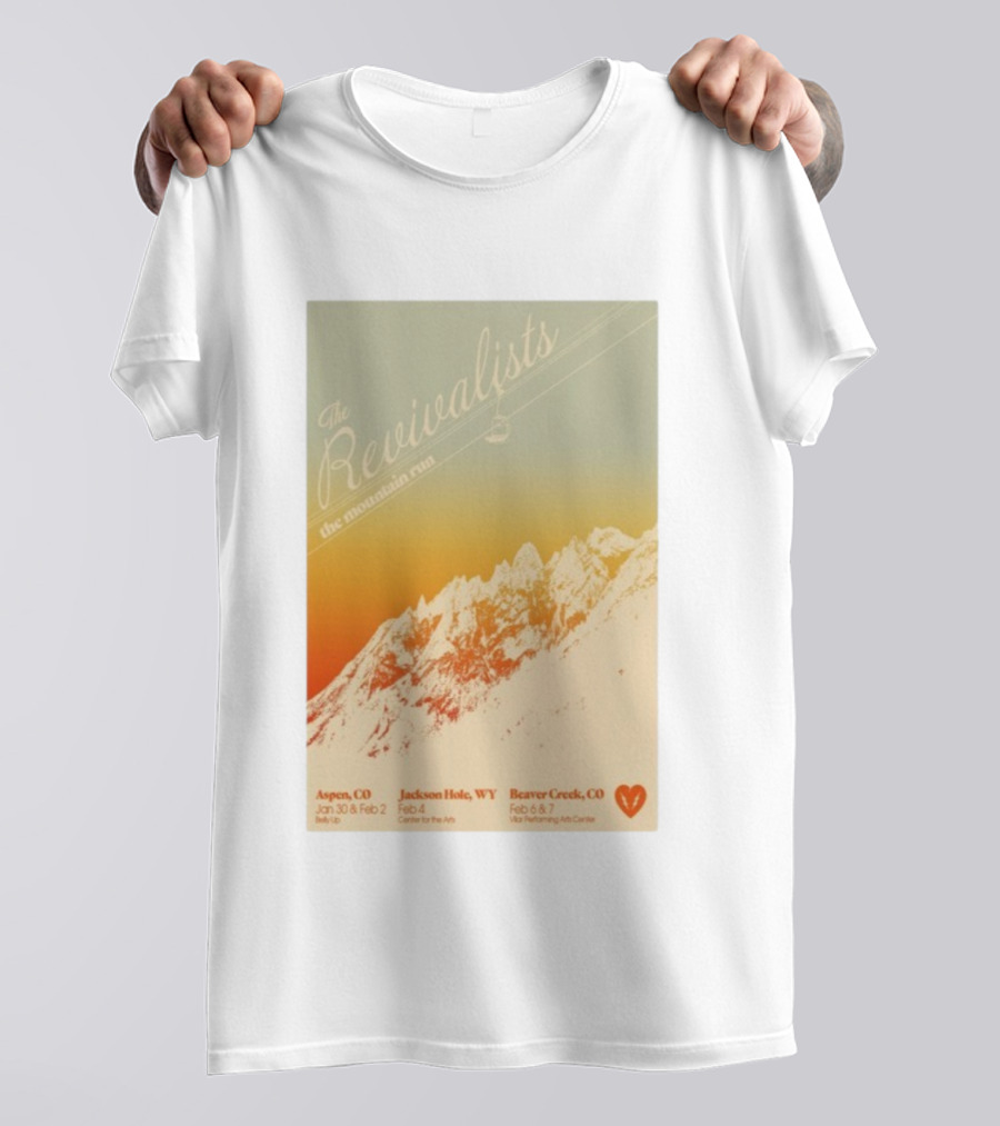 The Revivalists The Mountain Run Aspen Jackson Hole Beaver Creek 2026 T-Shirt