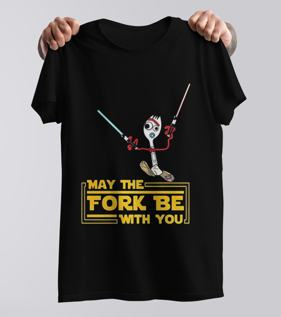 Forky May The Fork Be With You Star Wars Parody T-Shirt