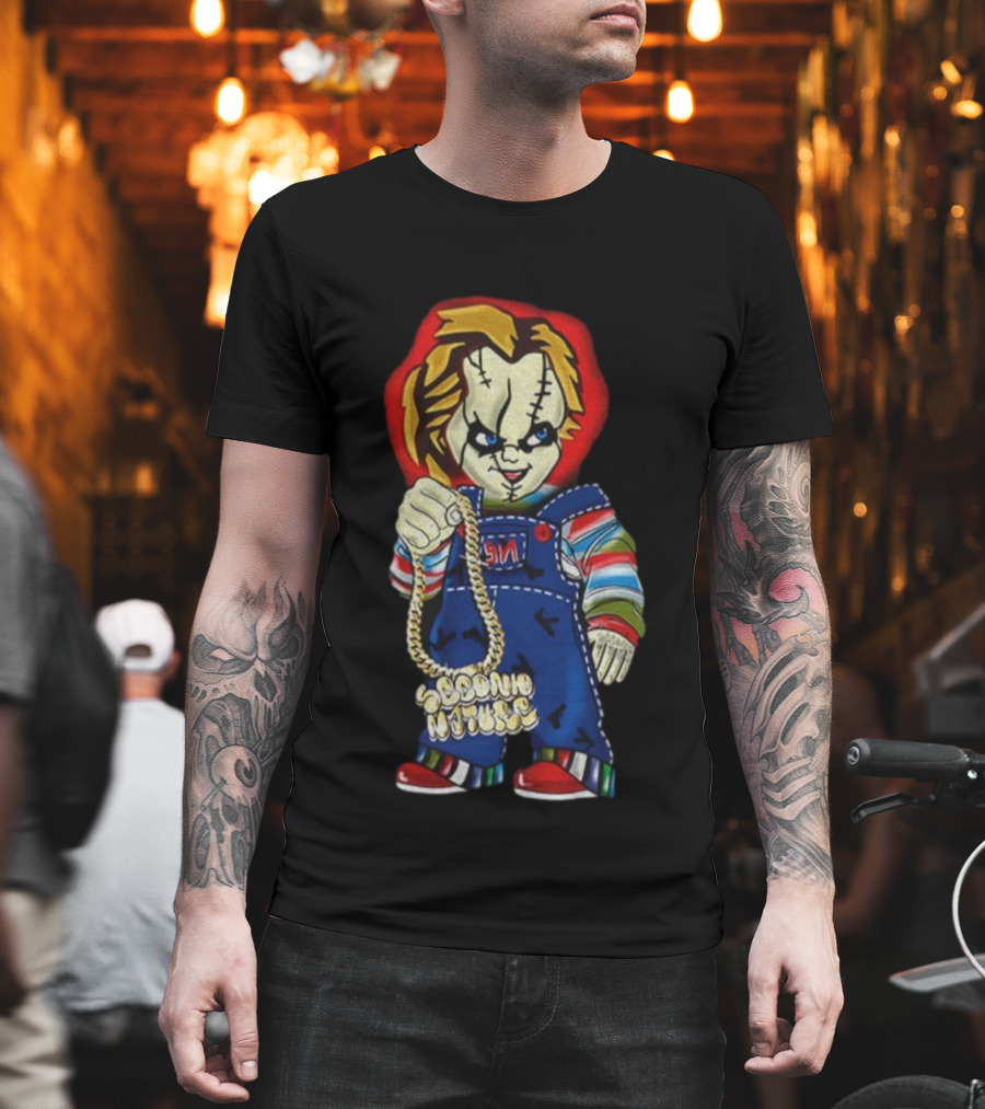 Chucky Child’s Play Second Nature Halloween Horror Figurine Chain T-Shirt
