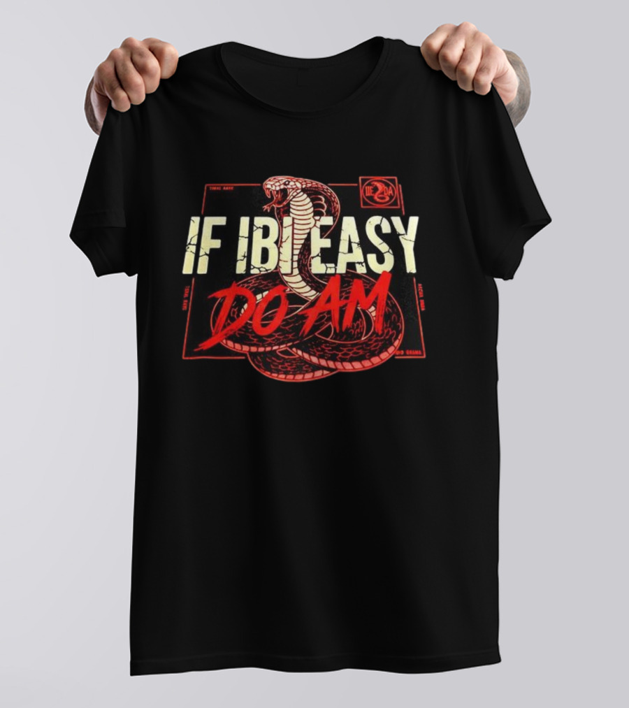 If IbI Easy Do Am Snake Illustration T-Shirt