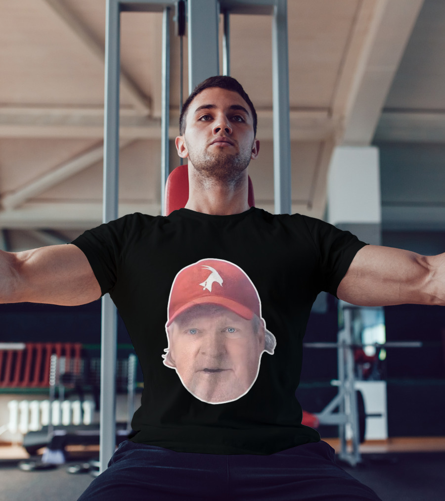 John Kruk Philadelphia Phillies Red Cap With White Goat Icon T-Shirt