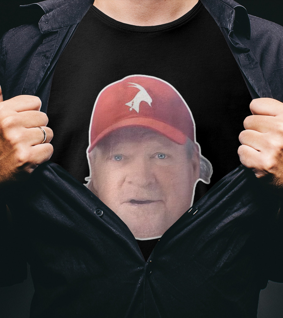 John Kruk Philadelphia Phillies Red Cap With White Goat Icon T-Shirt