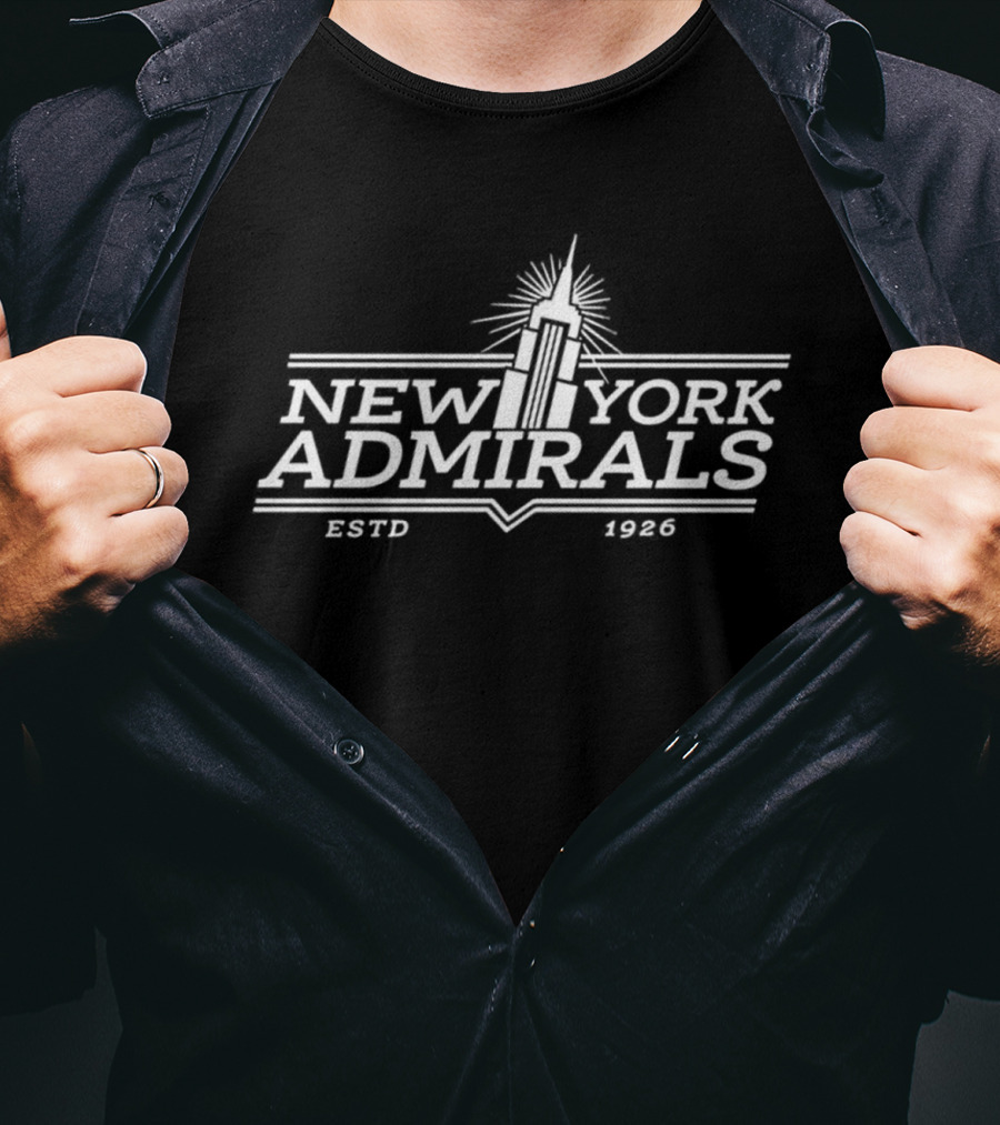 New York Admirals ESTD 1926 Retro Sports Emblem T-Shirt
