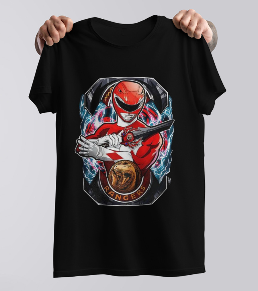 Mighty Morphin Power Rangers Red Ranger Tyrannosaurus Morphin’ Time T-Shirt