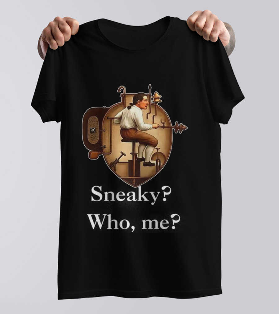 Steampunk Submarine Pilot Early Nautical Inventions Sneaky Style T-Shirt