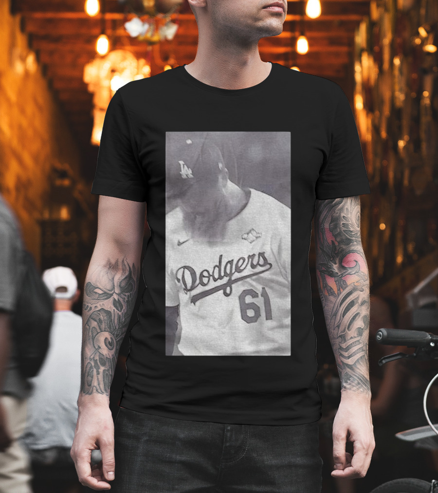 Will Klein 61 Los Angeles Dodgers MLB Baseball Vintage 2025 Commemorative Apparel T-Shirt