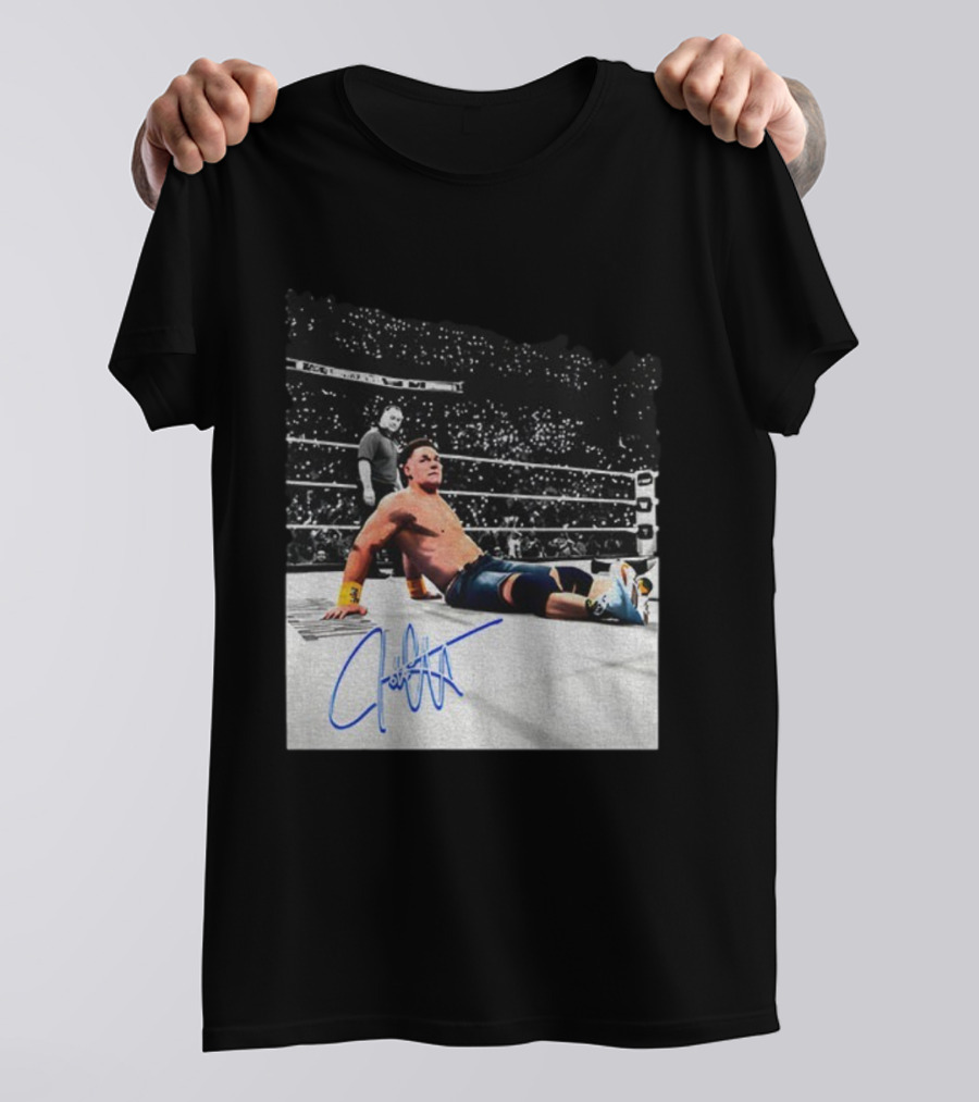 John Cena Autograph Grand-Slam Champion The Last Time Is Now WWE 2025 T-Shirt