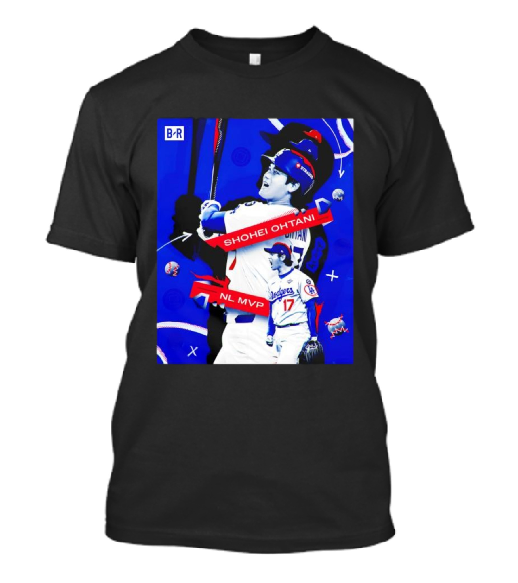 Shohei Ohtani Number 17 NL MVP Dodgers Theme T-Shirt