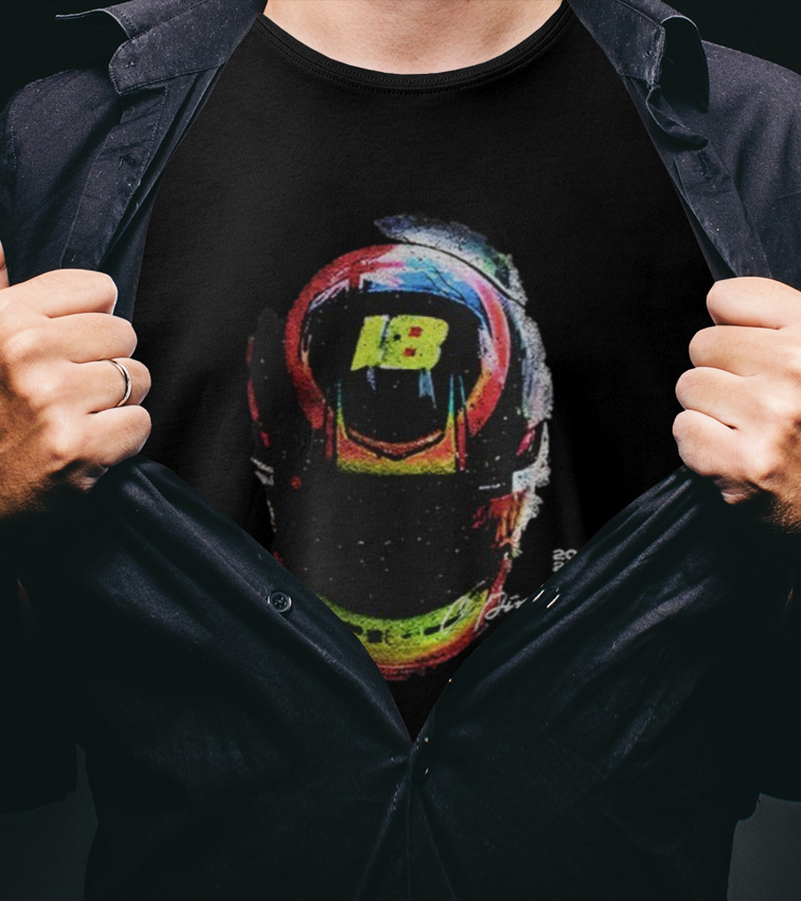 Oscar Piastri F1 Helmet 81 Racing Colors T-Shirt