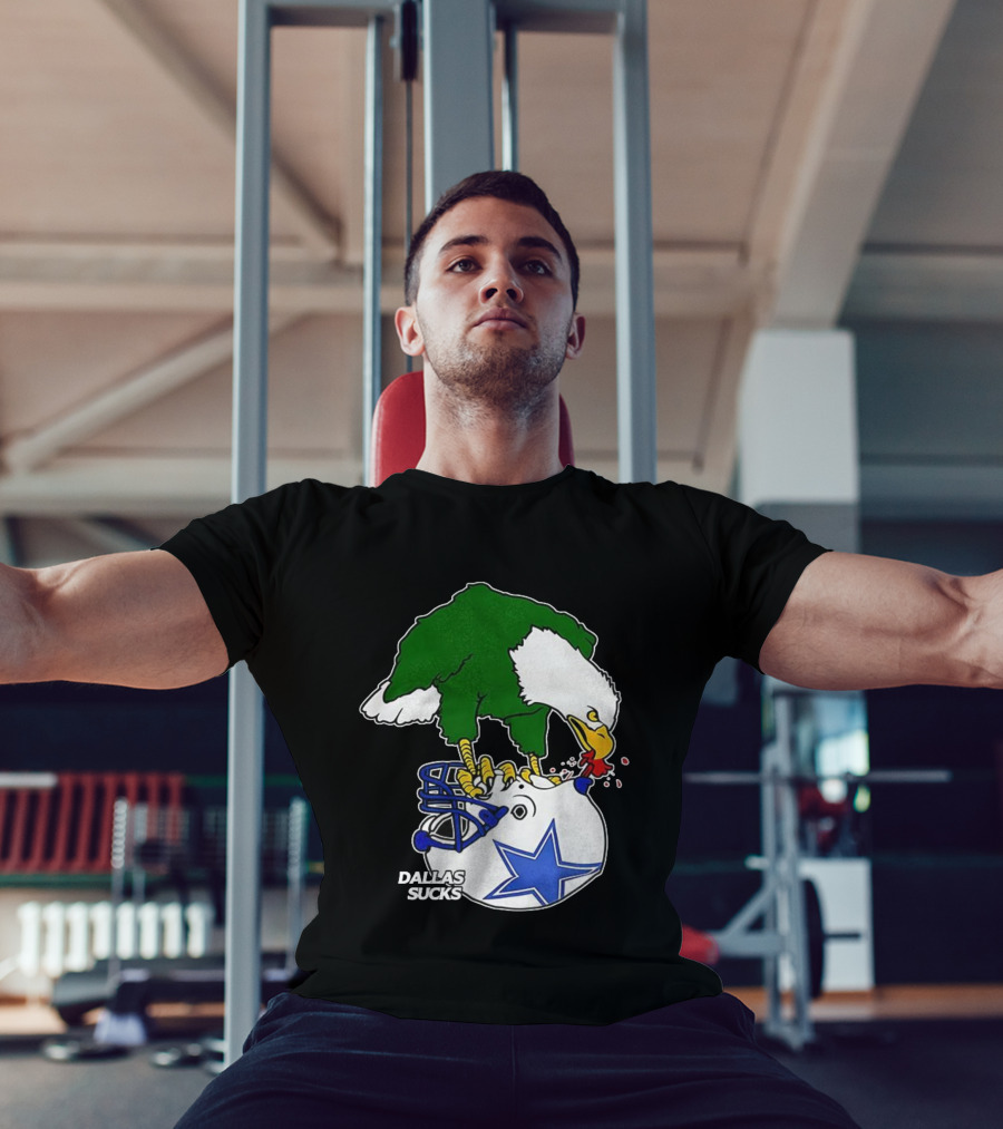 Philadelphia Eagles Pecking Dallas Helmet Dallas Sucks T-Shirt