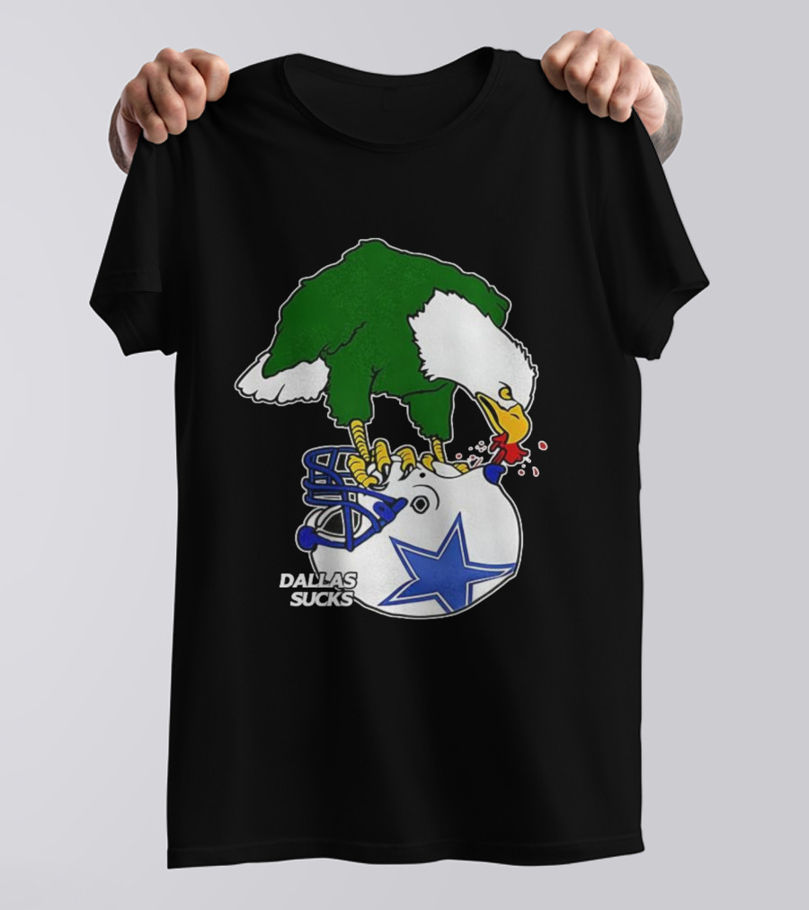 Philadelphia Eagles Pecking Dallas Helmet Dallas Sucks T-Shirt