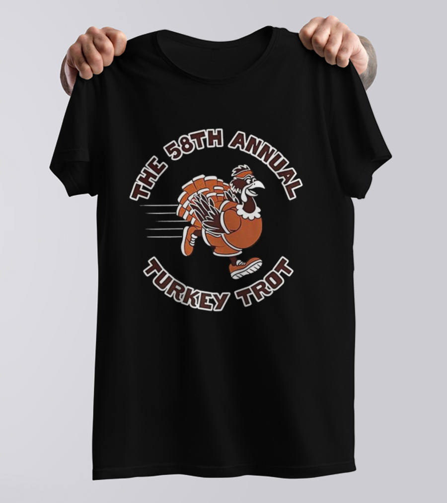The 58th Annual Turkey Trot Running Turkey T-Shirt