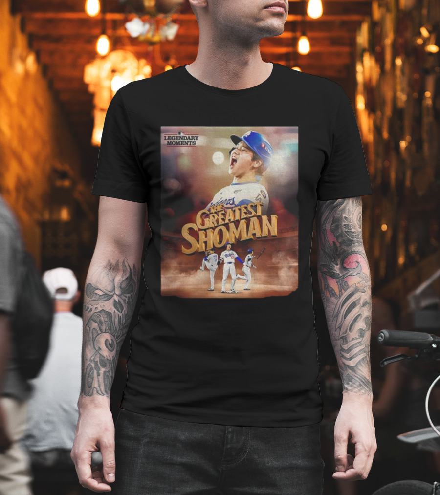Legendary Moments Shohei Ohtani Los Angeles Dodgers The Greatest Shoman MLB T-Shirt