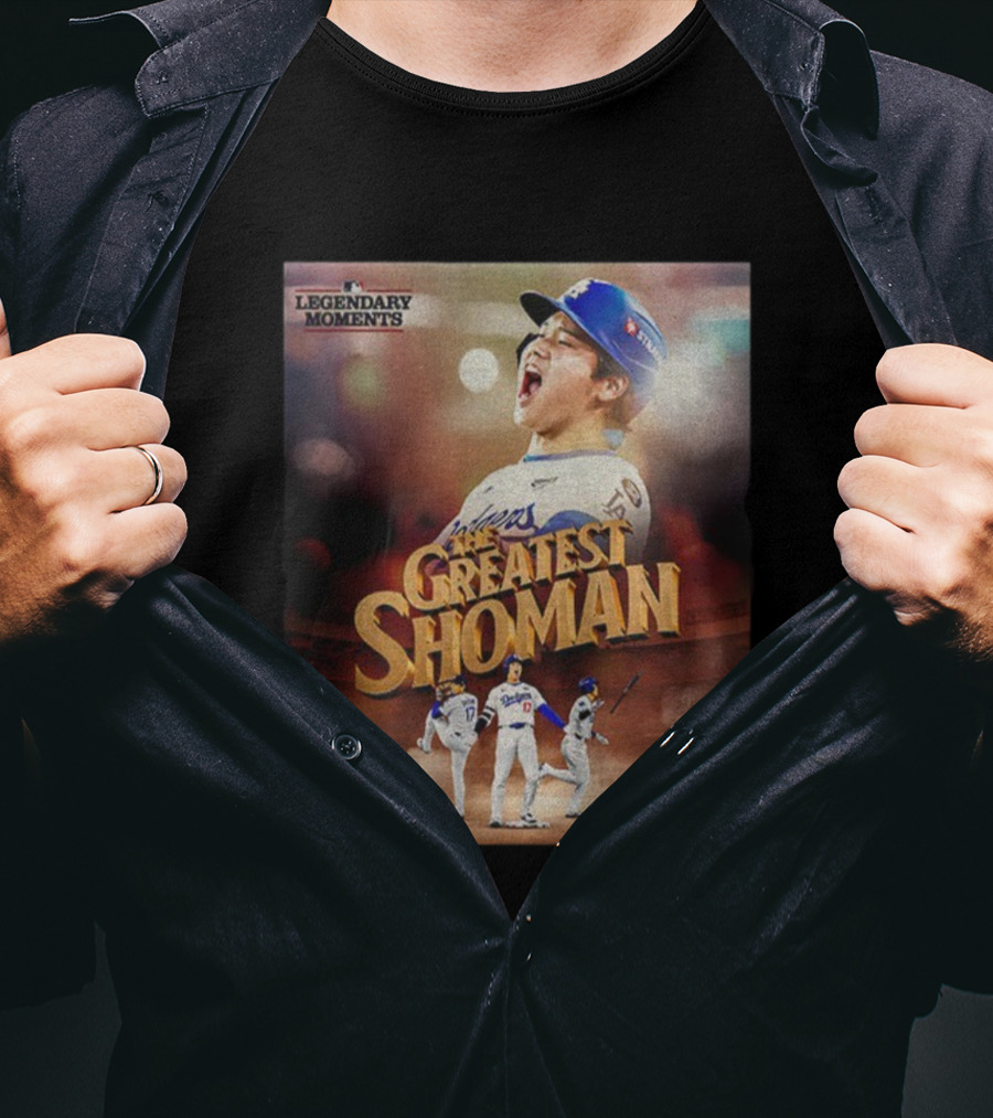 Legendary Moments Shohei Ohtani Los Angeles Dodgers The Greatest Shoman MLB T-Shirt