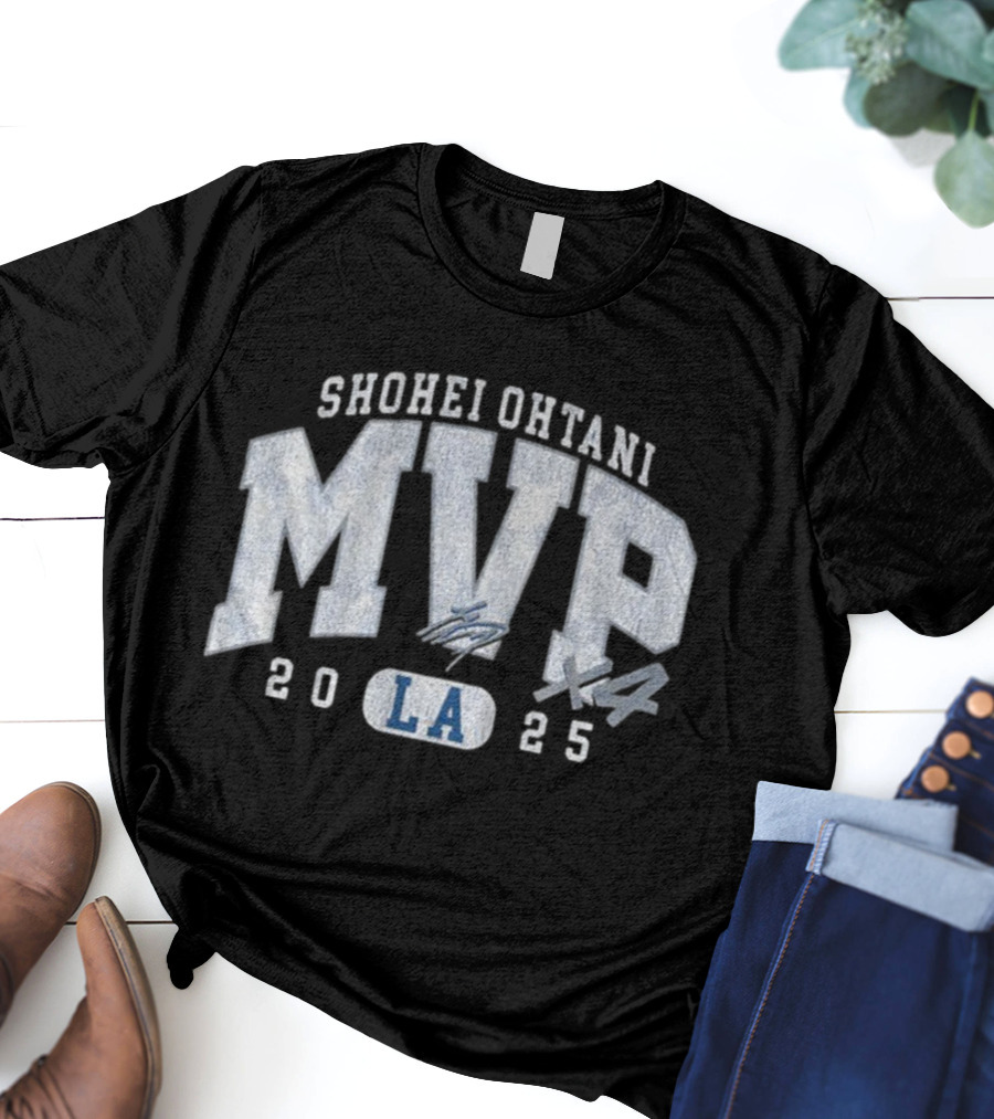 Shohei Ohtani MVP 2025 LA X4 T-Shirt