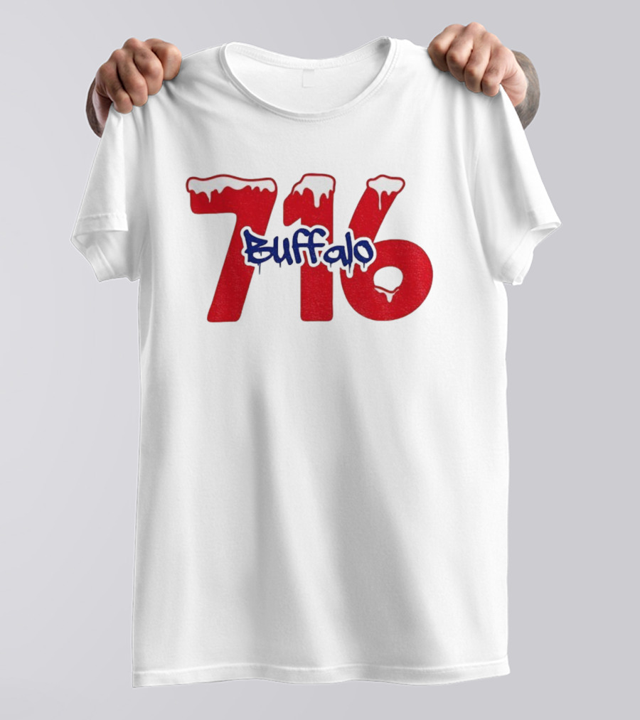 Buffalo 716 NFL Football Snow Christmas 2025 Bills Cold T-Shirt