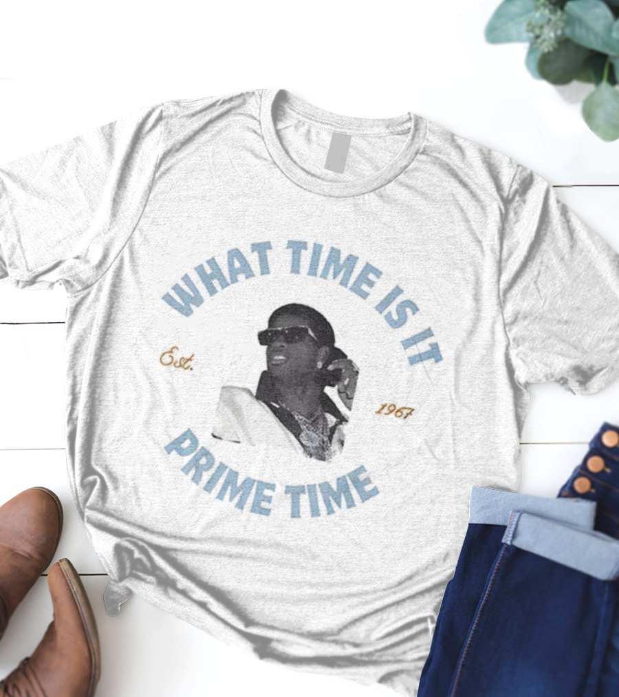 Deion Sanders Coach Prime What Time Is It Prime Time T-Shirt