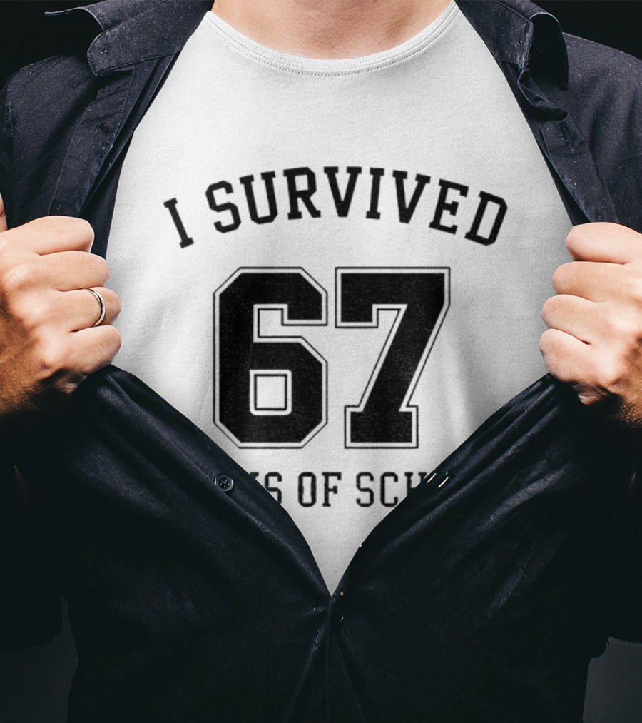I Survived 67 Days Of School Graduation Achievement T-Shirt