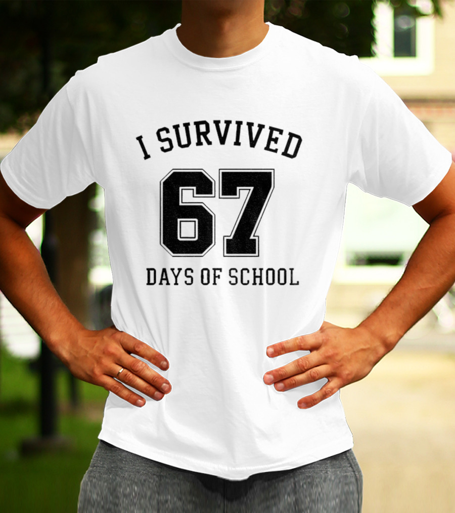 I Survived 67 Days Of School Graduation Achievement T-Shirt